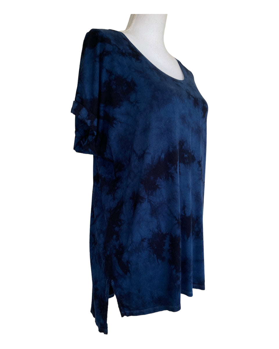 Dark Blue/Black Tie Dye T-shirt – IIMVCLOTHING