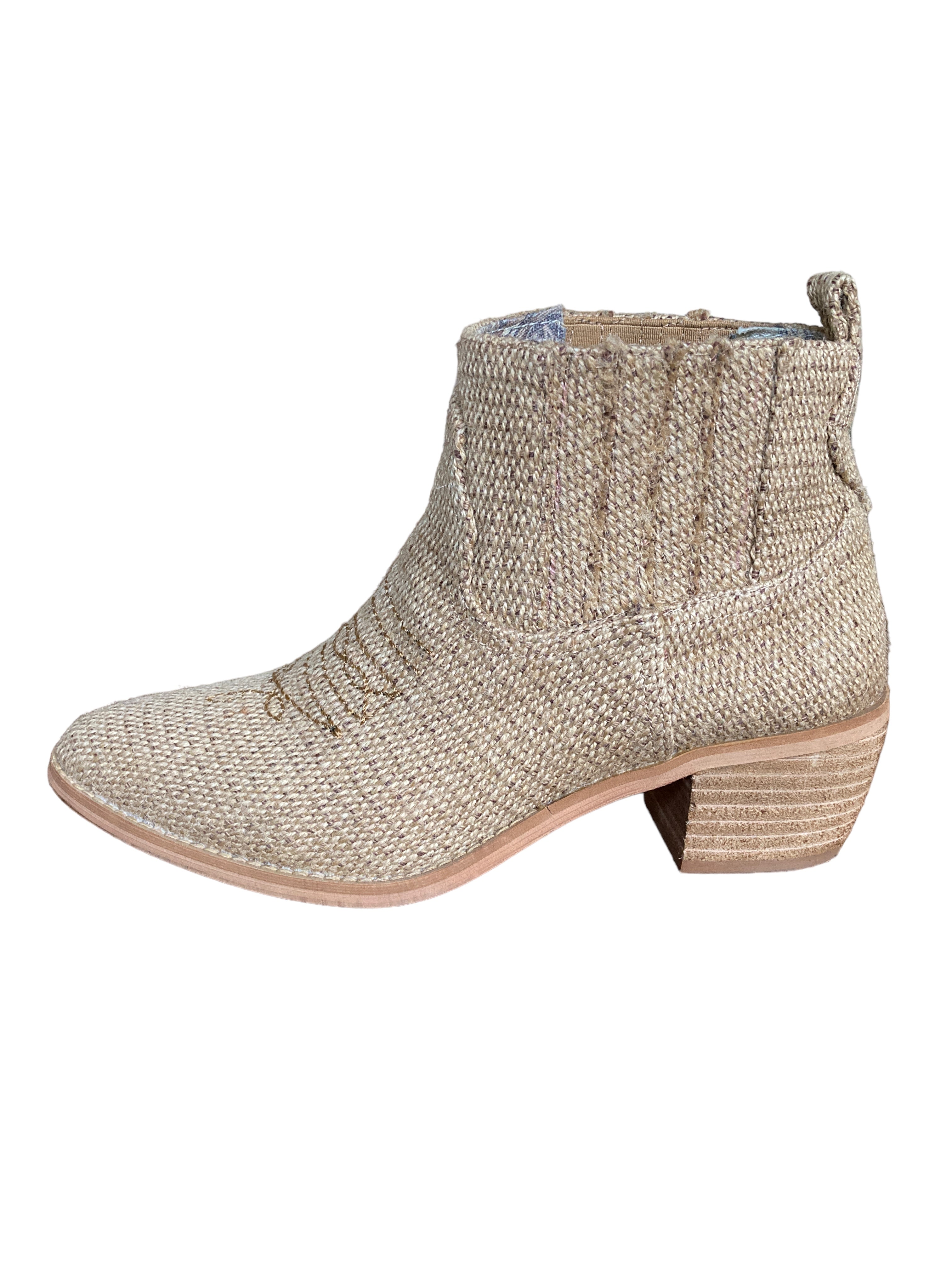 Band of Gypsies "Borderline" Canvas Booties, 6.5