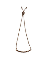 Load image into Gallery viewer, Kate Spade Rose Gold Full Circle Rhinestone Slider Bolo Bracelet
