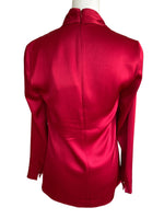 Load image into Gallery viewer, St. John Red Top with Rhinestone Detail, P
