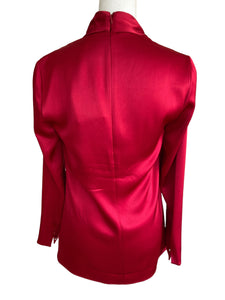 St. John Red Top with Rhinestone Detail, P