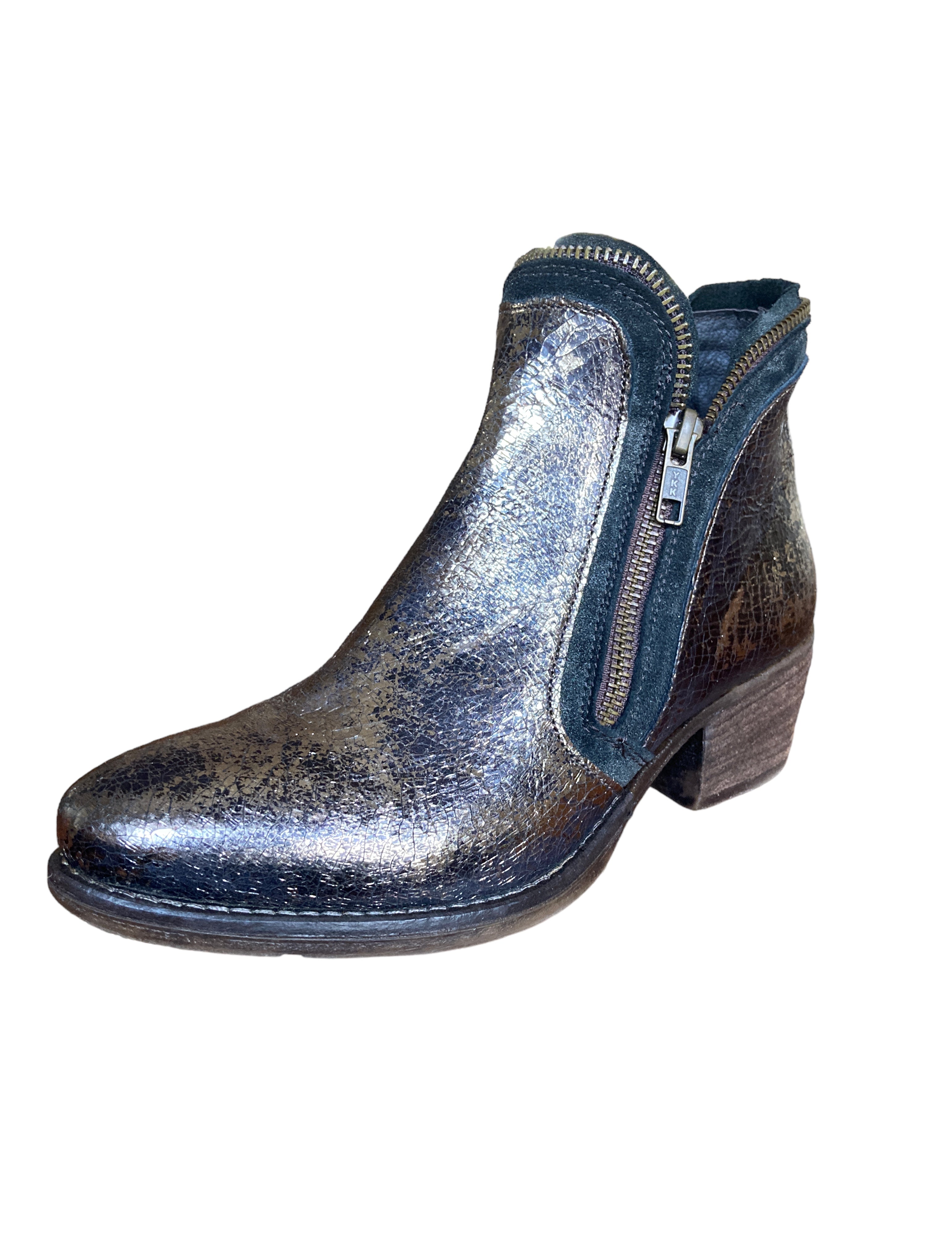 Khrio Cotuit Platino Booties in Metal, 36