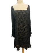 Load image into Gallery viewer, Diane Von Furstenberg Sheer Black Dress, 8
