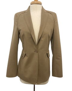 Akris Punto Camel Wool Blazer, 8