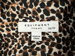 Load image into Gallery viewer, Equipment Animal Print Silk Shirt, XS
