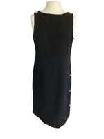 Load image into Gallery viewer, Teri Jon Black Party Dress with Rhinestone Detail, 10
