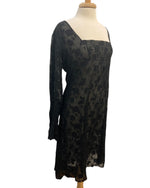 Load image into Gallery viewer, Diane Von Furstenberg Sheer Black Dress, 8
