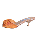 Load image into Gallery viewer, Olivia Rose Tal &quot;Lilianna&quot; Orange Silk Mules, 7
