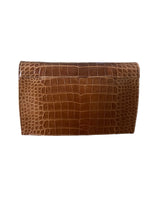 Load image into Gallery viewer, Plato Custom Brown Alligator Clutch with Two Straps
