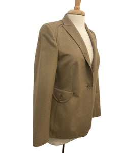 Akris Punto Camel Wool Blazer, 8