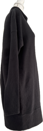 Load image into Gallery viewer, Lululemon Black Ribbed &quot;Call For Cozy&quot; Mock-neck Sweatshirt Dress, 8
