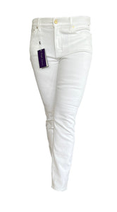 Ralph Lauren Purple Label Gold Stripe White Jeans, 29