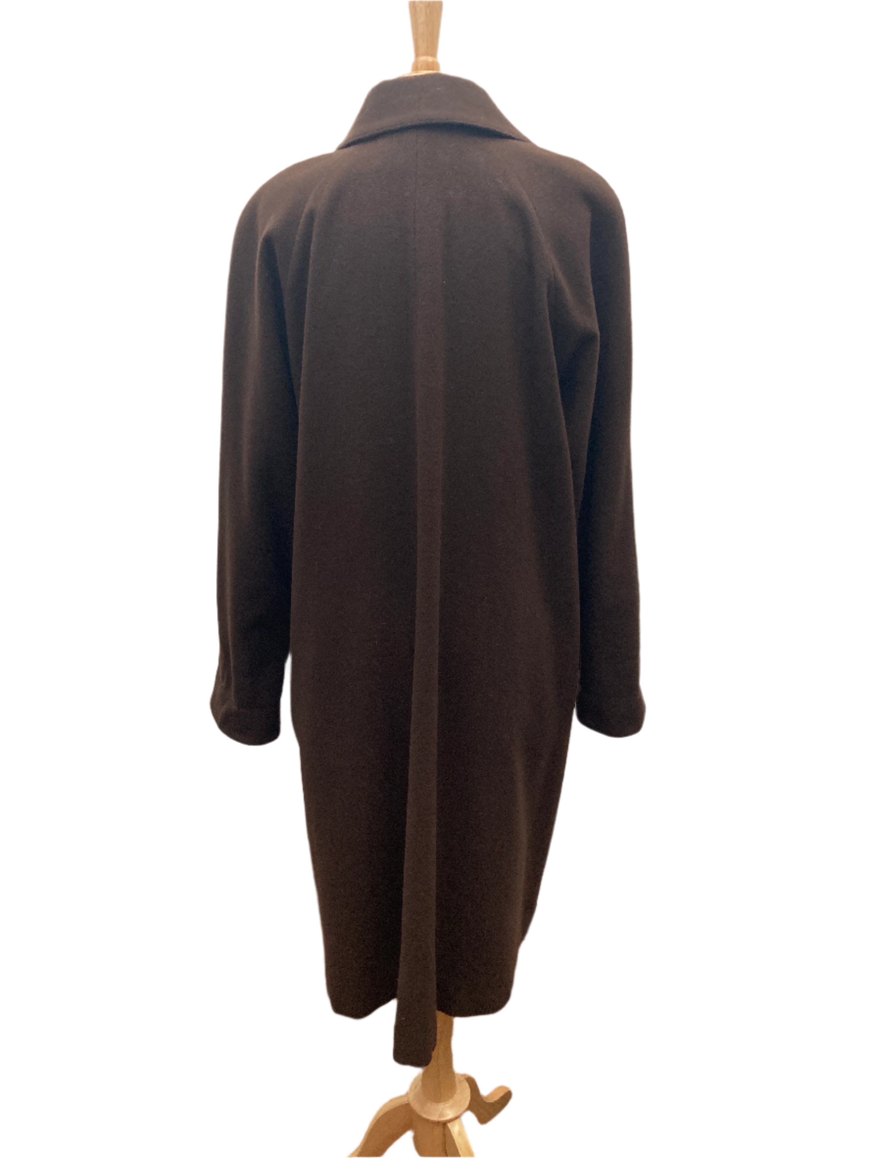 Dorothy Williams Vintage Chocolate Brown Camel Hair Coat, 10