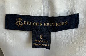 Brooks Brothers Blue Seersucker Cap Sleeve Blazer, 8