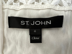 St. John White Eyelet Top, 4