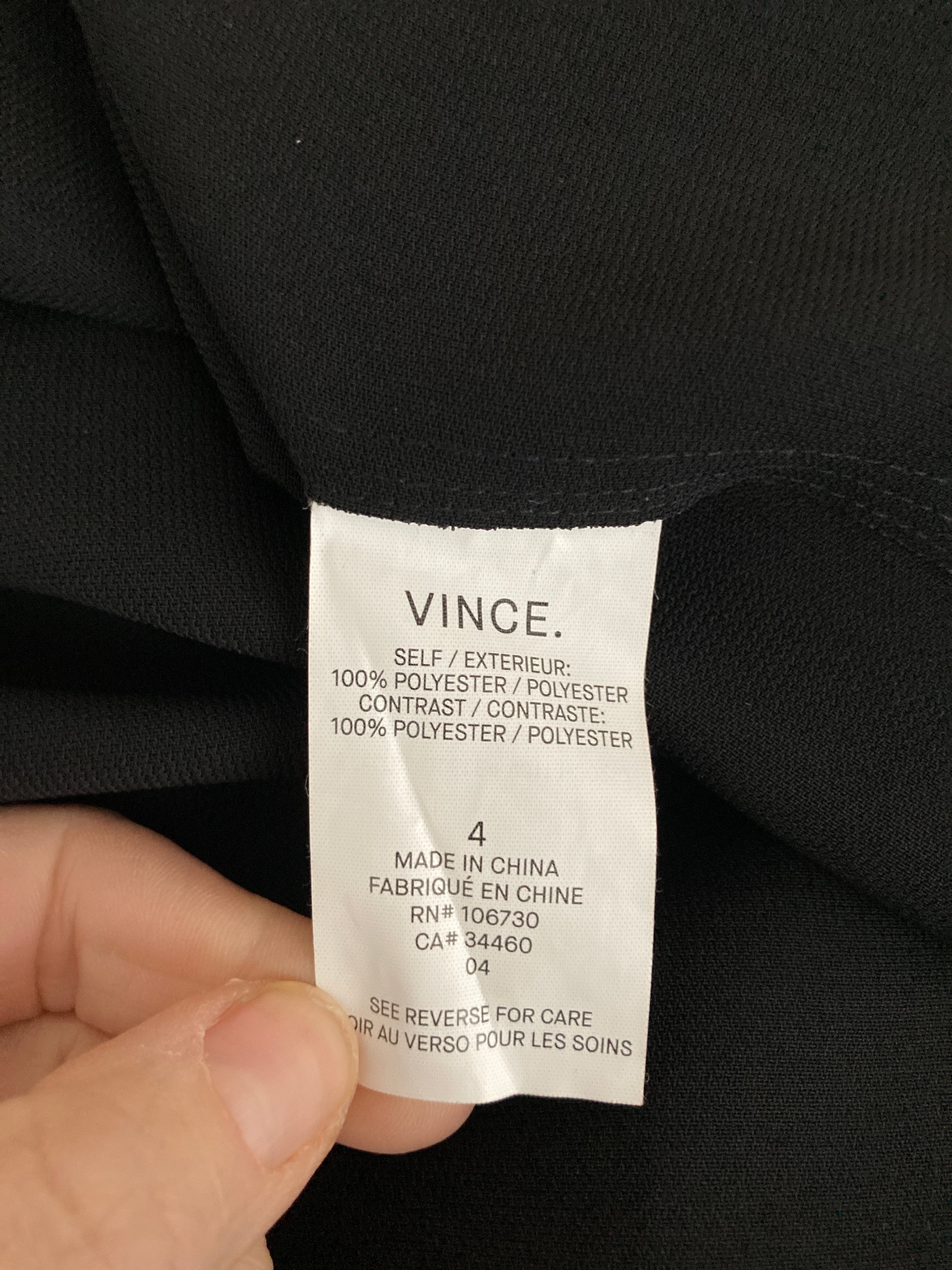 Vince Black Wrap Skirt, 4