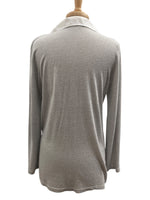 Load image into Gallery viewer, Amina Rubinacci Grey Linen Blend Tunic Top,
