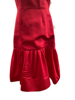 Load image into Gallery viewer, Carolina Herrera Caro Red Silk Keyhole Cap Sleeve Dress, 4
