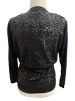 Load image into Gallery viewer, St. John Black Sequin Tank and Bolero Sweater, P
