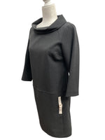 Load image into Gallery viewer, Worth Grey Dress with Circle Collar and Pockets, 4
