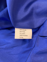 Load image into Gallery viewer, Sara Campbell Royal Blue Print Coat, 6
