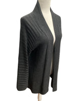 Load image into Gallery viewer, Worth Charcoal Wool Open Cardigan, P
