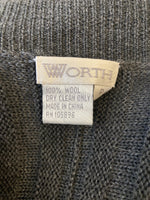 Load image into Gallery viewer, Worth Charcoal Wool Open Cardigan, P
