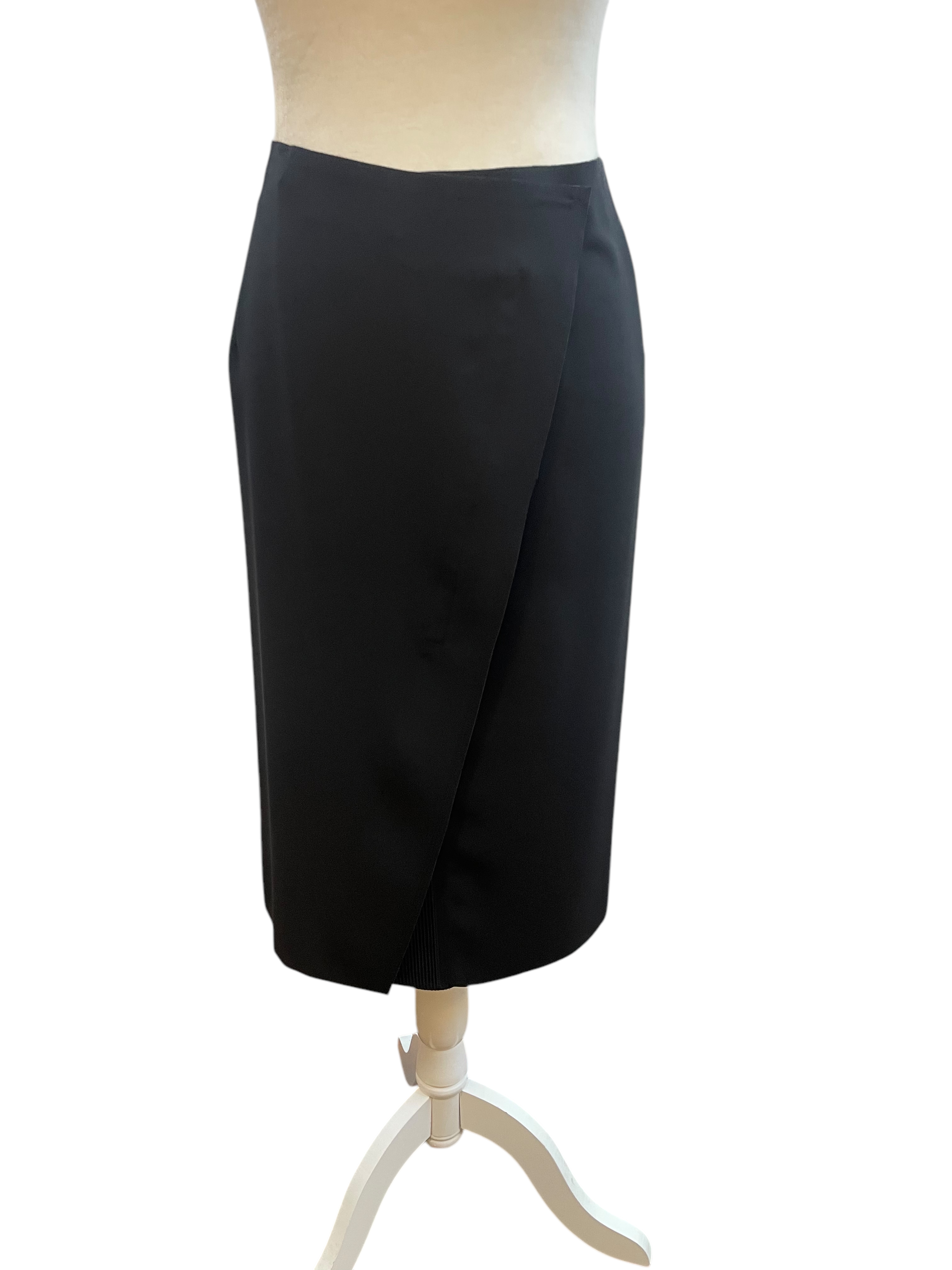 Vince Black Wrap Skirt, 4