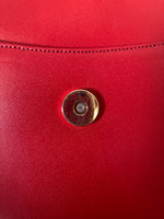 Load image into Gallery viewer, Plato Custom French Calf Leather Red Purse with Crossbody Strap
