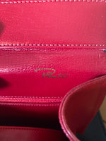 Load image into Gallery viewer, Plato Custom French Calf Leather Red Purse with Crossbody Strap
