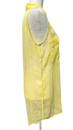 Load image into Gallery viewer, Equipment &quot;Sleeveless Slim&quot; Women&#39;s Signature Silk Canary Blouse, XS
