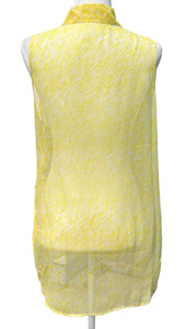 Equipment "Sleeveless Slim" Women's Signature Silk Canary Blouse, XS