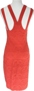 M Missoni Orange Bodycon Mini Dress, S/M