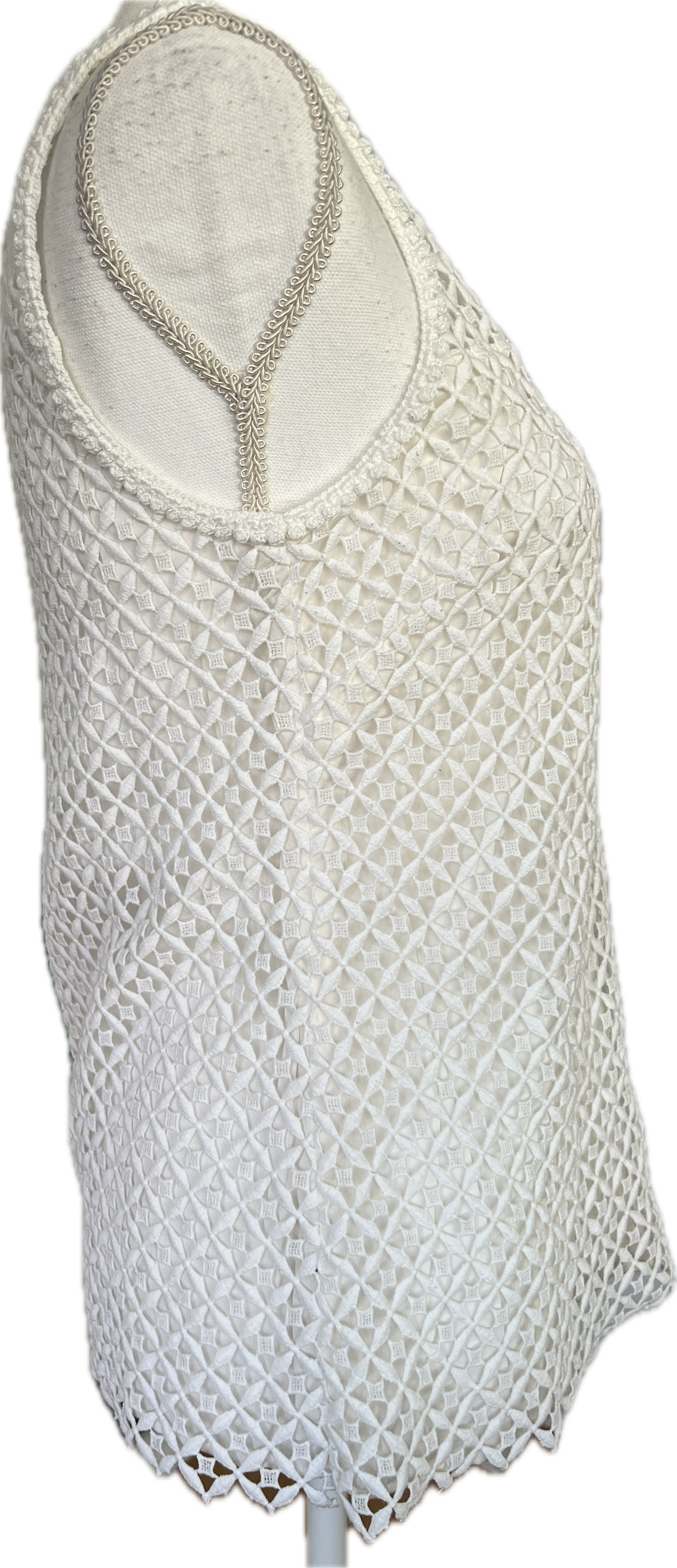 St. John White Eyelet Top, 4