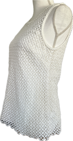 Load image into Gallery viewer, St. John White Eyelet Top, 4
