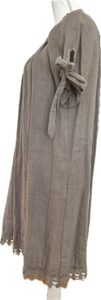 Lungo L'Arno Mushroom Linen Dress, M