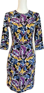 Load image into Gallery viewer, J. McLaughlin Purple Print Dress, XS
