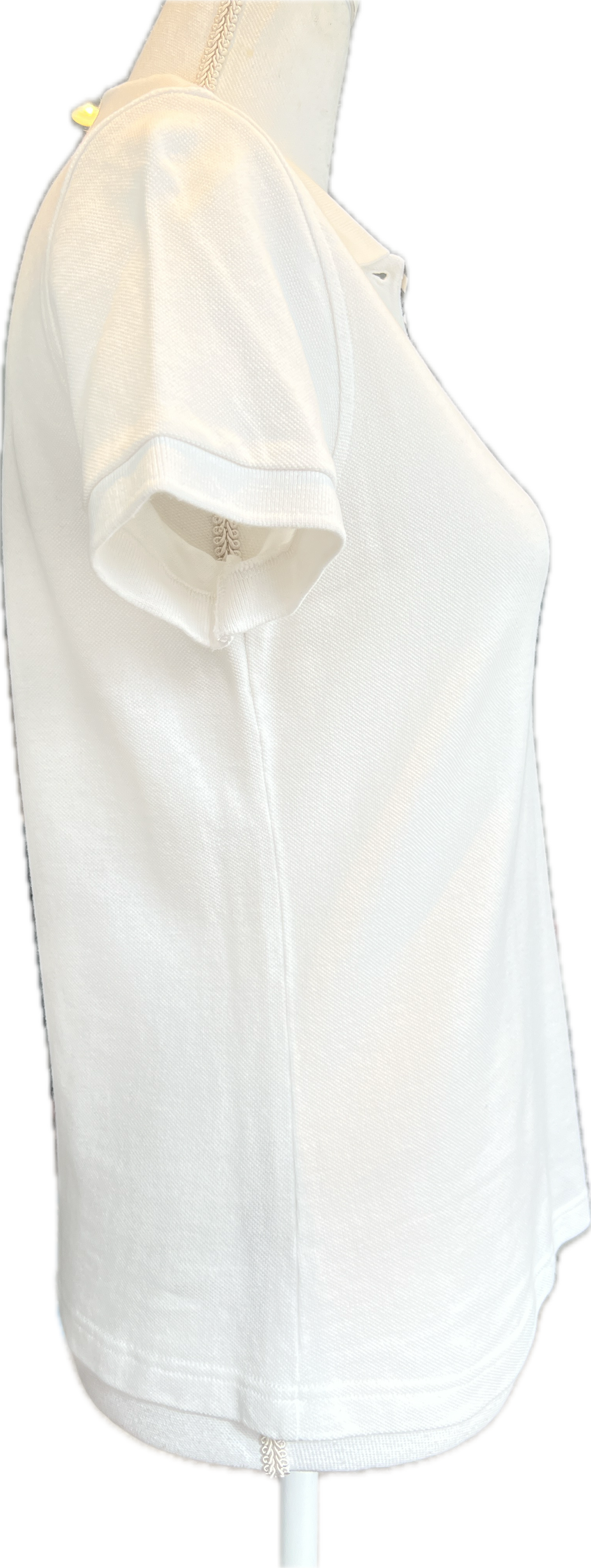 Burberry White Cotton Polo Shirt, M