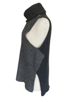 Load image into Gallery viewer, White and Warren Cowl Neck Grey Tunic, M
