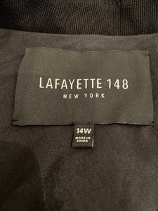 Lafayette 148 Black Lightweight Wool Blazer, 14