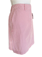 Load image into Gallery viewer, L.L. Bean Pink Seersucker Skirt, 10
