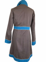 Load image into Gallery viewer, Boden Brown and Blue Colorblock Coat, 10
