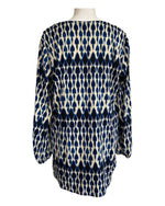 Load image into Gallery viewer, Matrushka Blue and Cream Print Tunic, M
