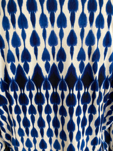 Matrushka Blue and Cream Print Tunic, M