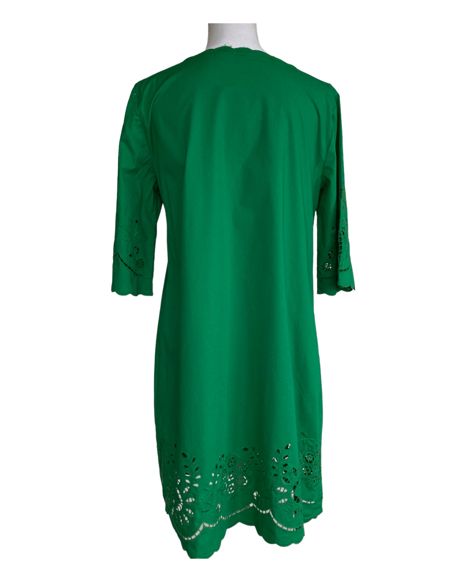 DKNY Green Eyelet Dress, M