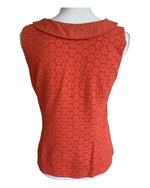 Load image into Gallery viewer, Boden Orange Eyelet Top, 6
