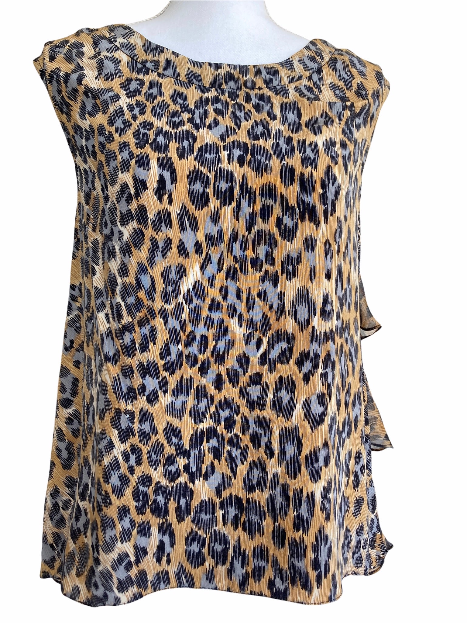 Tracy Reese Animal Print Silk Top, P