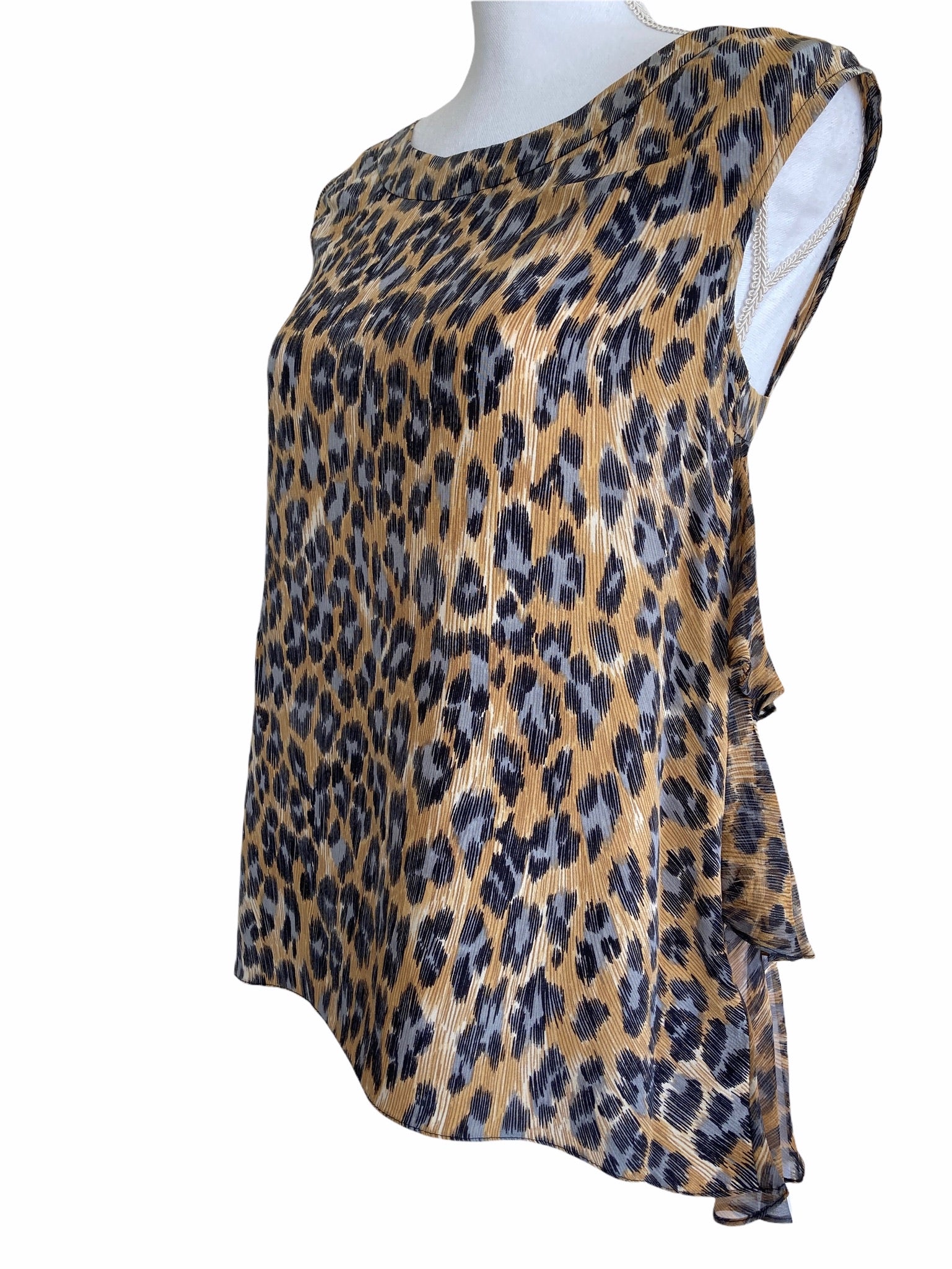 Tracy Reese Animal Print Silk Top, P