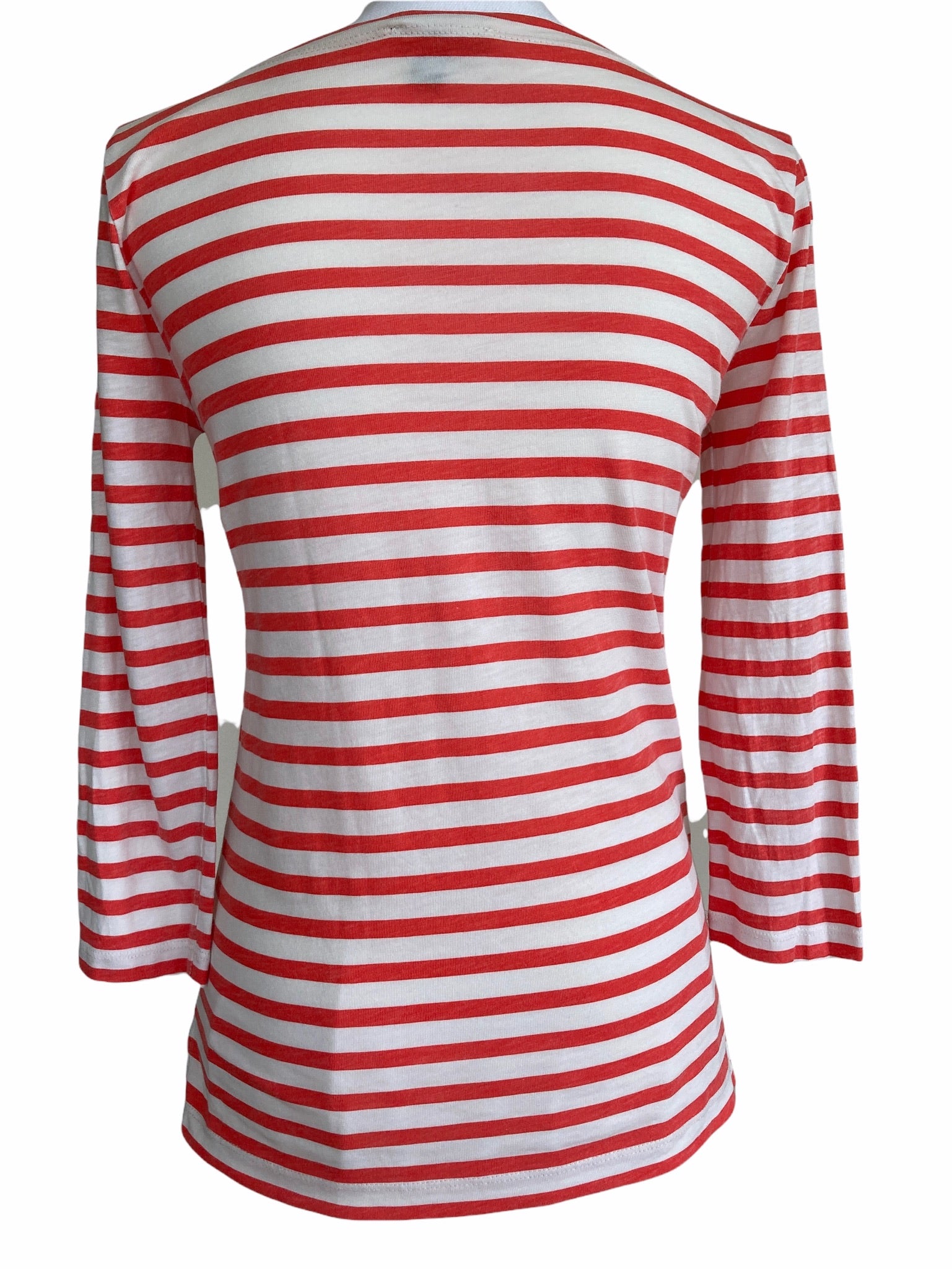 J. Crew Red and White Striped Top, XXS