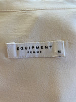 Load image into Gallery viewer, Equipment Ivory Silk Shirt, M
